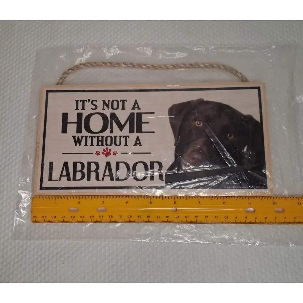 It is Not A Home Without A Labrador Wooden Sign Chocolate Lab Dog Lover Gift NEW